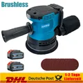 Für Makita Akku-Exzenterschleifer 18V Schleifmaschine mit 2 Akku & Ladegerät DE
