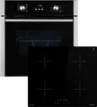KKT KOLBE Autarkes Herdset | 60cm Einbaubackofen BO8805SS | 59cm Induktionskochfeld IH85900RL | Grill | Heißluft | Automatik-Timer | 2-fach Wärmeschutzverglasung | Kindersicherung | SET8805IH859RL