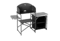NILS CAMP Campingtisch Multifunktions-Campingschrank mit Windschutz mobile Campingküche, Breite 140cm, einfach zu Verstauen
