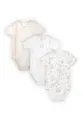 Stellou & friends Baby Body, 100% Bio-Baumwoll Wickelbody 3er MultiSet, kuschelweiche und hochwertige Kinder Kleidung für Jungs und Mädchen, Kurzarm -body,french-toile-baby-pink-62/68