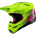 Alpinestars Supertech S-M10 Unite, Motocrosshelm - Neon-Gelb/Schwarz/Pink - M