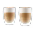 2x Thermogläser doppelwandige 350ml Borosilikatglas Spülmaschinenfest