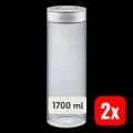 SILBERTHAL Vorratsglas Aufbewahrungsglas Glas Lebensmittel 1700ml Klar 2 STÜCK