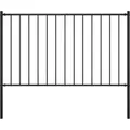 Vidaxl - Zaunfeld Mit Pfosten Pulverbeschichteter Stahl 1,7 X 1,25 M