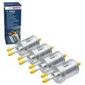 4x Kraftstofffilter BOSCH 0 450 905 959 für VW Skoda Audi Ktm Seat Passat B7 Touran