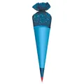 ROTH Stoffbezug mit Satinschleife, blau, 70 cm