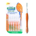 GUM Trav-Ler Interdentalbürsten 6er, 1412, orange, 0,9 mm, Kerze, ISO 2