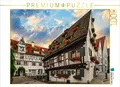 CALVENDO Puzzle Hotel Schiefes Haus in ULM 1000 Teile Lege-Größe 64 x 48 cm Foto-Puzzle Bild von Dirk Meutzner