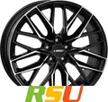 4x itWheels Xana gloss black polished 9.5x21" ET40 LK5 120 ML 64.2 Alufelgen ...