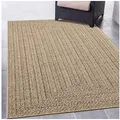Carpetia Outdoorteppich In- & Outdoorteppich Jute-Look, rechteckig, Höhe: 5 mm, robuste Struktur wetterfest & pflegeleicht beige 60 cm x 180 cm x 5 mm