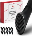 Atacama Nordic Walking Stöcke Gummipuffer - [10 Stück] für Asphalt passen auf alle Wanderstöcke weiche dämpfende Gummipuffer für Walkingstöcke Pads für Trekking Stöcke Walking Pad Walkingstöckepuffer
