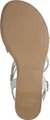 Tamaris Damen Sandale Riemchen Sandalette 1-28103-42, Größe:37 EU, Farbe:Silber
