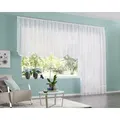 OTTO home Bogenstore Eby (1 St), Kräuselband, transparent, Voile, Transparent Polyester weiß 400 cm x 120 cm
