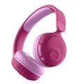 JLab JBuddies Pop Bluetooth Kopfhörer Kinder - 48+ Std. Spielzeit & Kabelgebunden, Lautstärkesicher 85/95dB, Kopfhörer Kabellos Faltbar für Jungen & Mädchen mit Kabelloser Share-Modus, Rosa