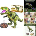 LED Dinosaurier Spielzeug Ferngesteuert Gehen Brüllen Kopfschütteln