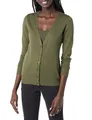 Amazon Essentials Damen Leichter Cardigan-Pulli, Olivgrün, XL