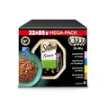 SHEBA Schale Nassfutter Multipack Mega-Pack Sauce Collection Feine Vielfalt MSC-Zertifiziert 32 x 85g