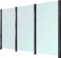 STAKET PRO Zaun, (Set), Glaszaun, Gesamtlänge: 3,284 m, 4 Pfosten
