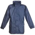 BMS Regenjacke atmugnsaktiv und 100% wasserdicht - BMS Challenge of Rain in Unifarbe blau M