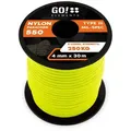 GO!elements Abspannleine Paracord 550 - 4mm, Paracord 550 aus reißfester Nylonschnur gelb 30m