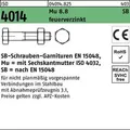 Sechskantschraube ISO 4014 Schaft/Mutter M36x 260 8.8 feuerverz. SB 1St.