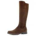 Gabor Stiefel, Blockabsatz, Langschaftstiefel mit dezenten Ziernähten braun 39 EU (6 UK)