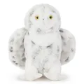 Zappi Co Schneewittchen die Schneeeule Plüschtier Arktische Eule (19cm) Arktischer Jäger-Kumpel - Weich, Kuschelig, 100% Recycelt - Weiser nördlicher Begleiter