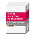 6er Set Polystyrol Platten weiß I DIN A4 Kunststoff-PS Zuschnitte DIY I mag_265