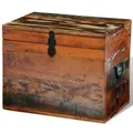 Aufbewahrungstruhe Altholz 39x28x31 Cm
