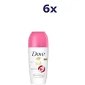 6x Dove Deodorant Roll-on - Go Fresh Granaatappel 50 ml