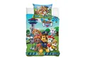 MTOnlinehandel Kinderbettwäsche Paw Patrol 100x135 + 40x60 cm, 100 % Baumwolle, Renforcé, 2 teilig, Bettwäsche-Set für Kinder, Mädchen und Jungen