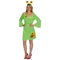 Metamorph Kostüm Blumenwiese Kostüm, Leichtes Sommerkleid für Naturfreunde grün 32-34