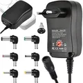 Universal Netzteil Ladegerät Steckernetzteil mit 7 Adapter Stecker 3V-12V 3A 3000mA AC DC 30W Aufsätze Ladekabel Netzgerät Notebook Laptop Retoo