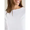 CECIL 3/4-Arm-Shirt mit U-Boot-Ausschnitt weiß XXL (46)