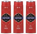 ✅ Old Spice Captain Duschgel Shampoo Shower Gel Herren Körper Haar 3x 250ml ✅