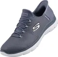 Skechers Damen Slip-in Summits Diamond Dream Sneaker 150123 SLT Slate Blau/Grau, Schuhgröße:40 EU