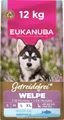 Eukanuba Welpenfutter getreidefrei mit Fisch für große Rassen, Premium Trockenfutter ohne Getreide für Junior Hunde, 12 kg
