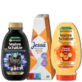 3tlg Wahre Schätze Shampoo Aktivkohle + Spülung Honig Schätze + Slipeinlagen