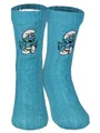 United Labels® Haussocken Die Schlümpfe Hüttensocken Strick Socken Haussocken Kuschelsocken schlumpfig warm und flauschig