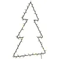 vidaXL Weihnachtsbeleuchtung Weihnachtsbaum-Silhouette 115 LEDs 4019603