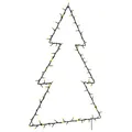 vidaXL Weihnachtsbeleuchtung Weihnachtsbaum-Silhouette 115 LEDs, Lichterkette, Weihnachtslichterkette, hängende Weihnachtsdekoration, LED-Lichterkette