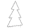 vidaXL Außen-Wandleuchte, Weihnachtsbeleuchtung Weihnachtsbaum-Silhouette 115 LEDs