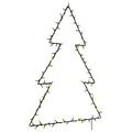 Weihnachtsbeleuchtung Weihnachtsbaum Silhouette 115 LEDs w
