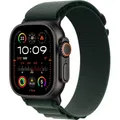 Apple Watch Ultra 2 Alpine Loop Band M 49 mm Titan GPS+4G schwarz/dunkelgrün