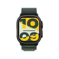 Apple Watch Ultra 2 49mm Titan schwarz Alpine Loop dunkelgrün M **