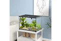 PawHut Terrarium mit Thermometer, Metall Schwarz 50 x 30 x 35 cm
