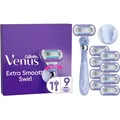 Gillette Venus Deluxe Smooth Swirl Systemklingen  + Handstück  Ersatzklingen 9er
