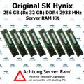 256 GB (8x 32 GB) RDIMM ECC DDR4-2933 HP HPE ProLiant DL380 DL385 Gen10 G10 RAM