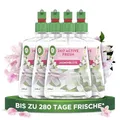 Air Wick Active Fresh – Wasserbasierter, automatischer Lufterfrischer – Raumduft Jasminblüte – 4 x 228 ml Nachfüller