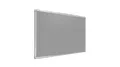 ALLboards Pinnwand Filztafel 120x90cm mit Alurahmen, Textiltafel Grau